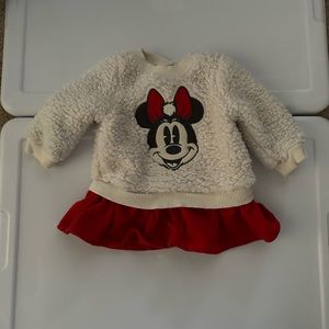 Disney Fleece Baby Minnie Dress 6-9M